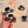 Round Pearl Small Hair Claw Women Girls Sweet Elegant High Ponytail Hair Clip Barrettes Hairpins Styling Korean Hair Accessories