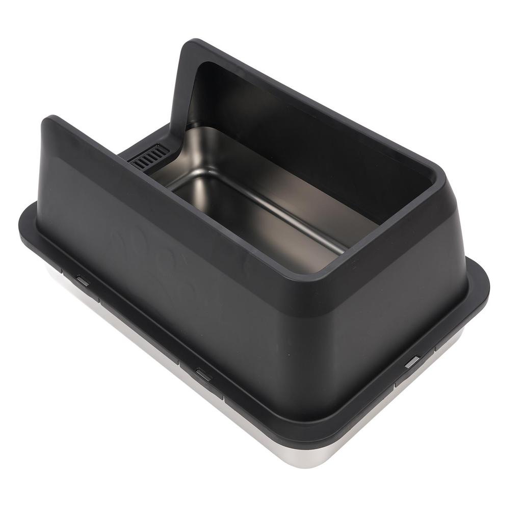 Лоток для кошек из нержавеющей стали, с защитой от разбрызгивания, съемными высокими бортами, очень большой лоток для кошек для крупных