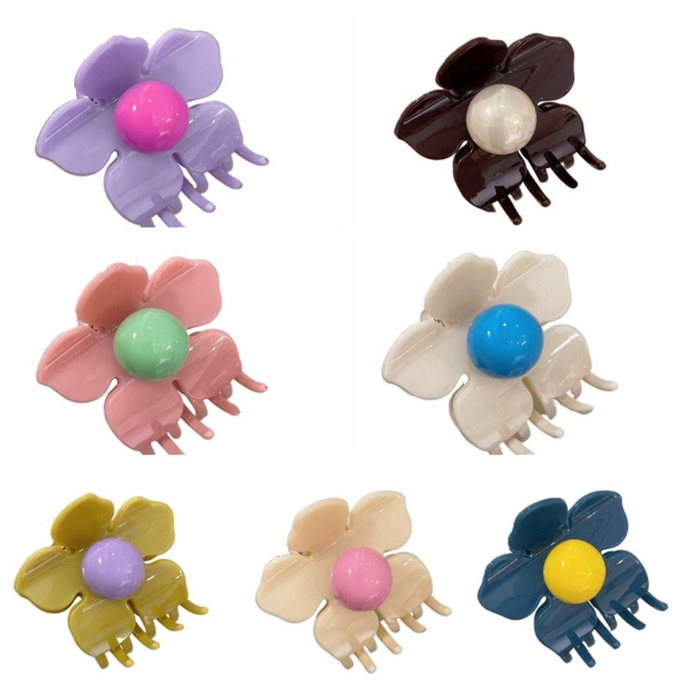 Hairpin Flower Hair Claw Plastic Plastic Shark Clip Creative Hair Crab Clip Vacation