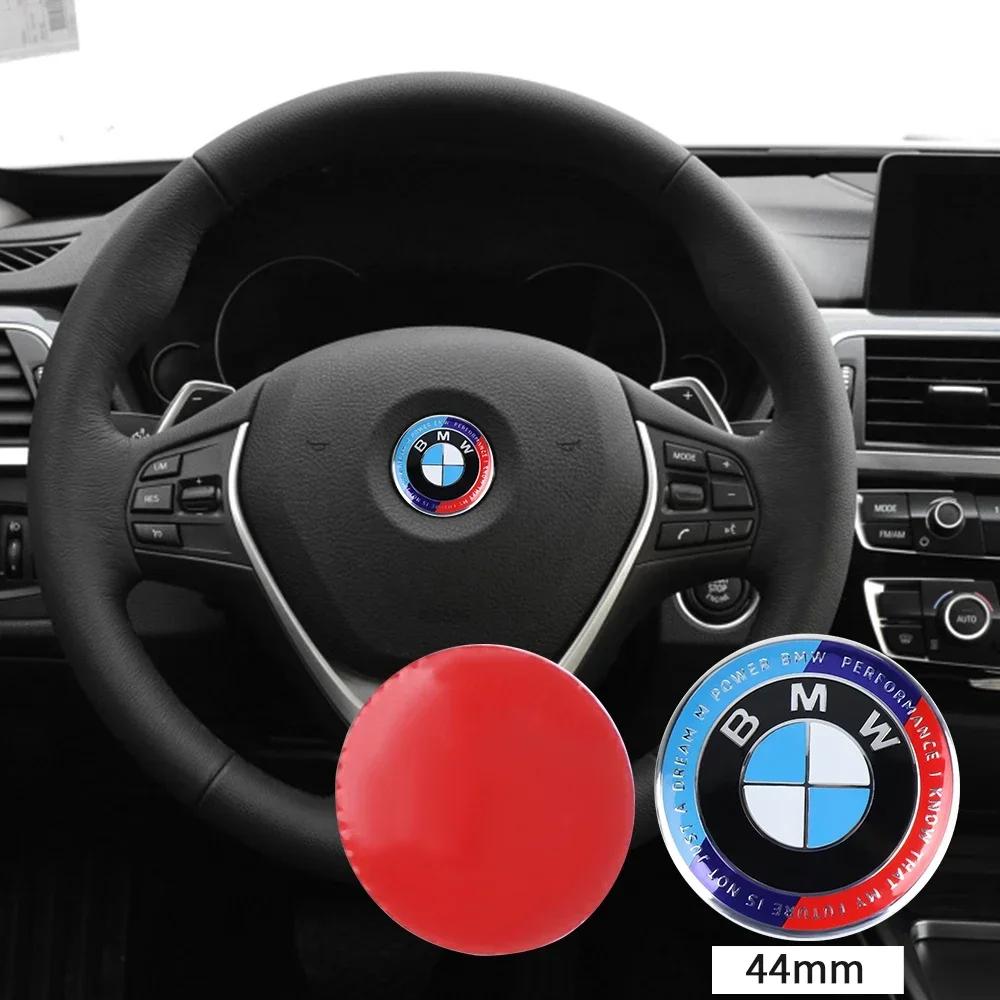 Горячее Для BMW M 44/46 мм Значок Автомобиля Руль Наклейка Эмблема Замена Авто Декор Для BMW M E90 E91 E92 F07 F10 F15 F16 F20 F30 G30 X5
