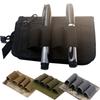 Tactical 12/20Ga 4 Round Ammo Carrier Holder Shotgun Shell Molle Nylon Magazine Pouch Panel Flashlight Pen Organizer