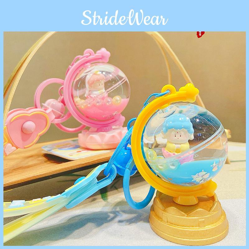 Очаровательный брелок Будда в глобусе из яркого акрила для веселой коллекции аксессуаров