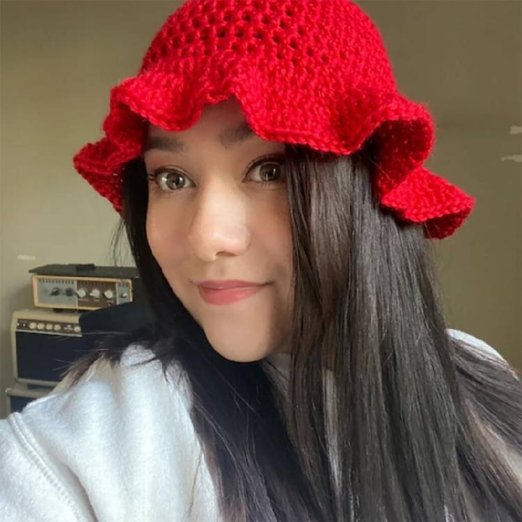 Девочка Путешествие Рыбацкая Шляпа Шляпа для Защиты от Солнца Фотография Девочки Вязаная Панама