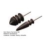 2 Pack Leather Burnisher Bits Polishing Tools Leather Edge Burnishing Tool Rotary Burnisher Tool for DIY Craft Hand Making