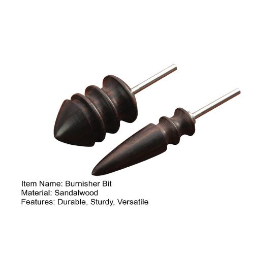 2 Pack Leather Burnisher Bits Polishing Tools Leather Edge Burnishing Tool Rotary Burnisher Tool for DIY Craft Hand Making