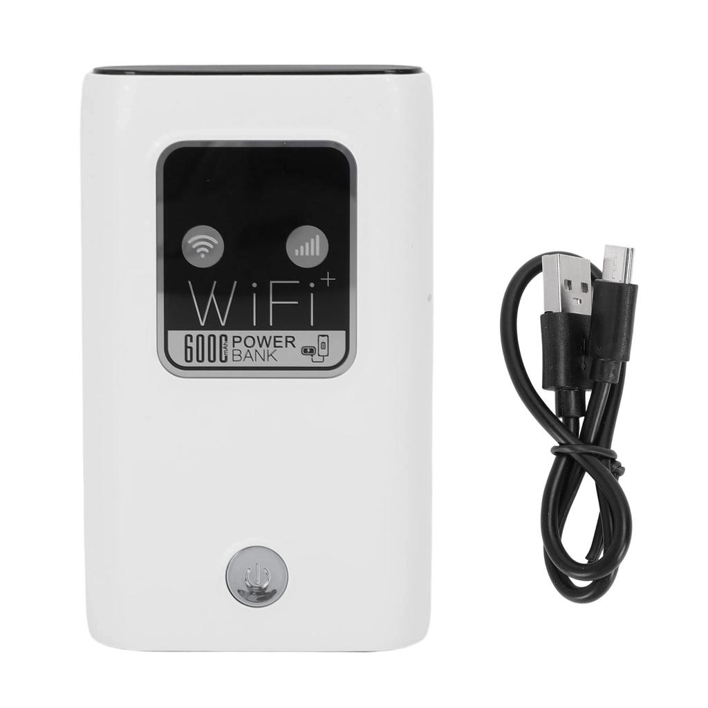 4G LTE Portable WiFi 300Mbps Mobile Hotspot Portable Wireless Router 6000mah Power Bank with SIM Card Slot for European