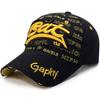 Hip-hop BAT Embroidery Hats Broken Hole Sunscreen Hats Peaked Cap Man Women Outdoor Sports