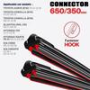 Крючковые стеклоочистители 650/350 мм (26"+14") для Toyota Auris, Corolla, Hyundai Elantra и Kia Ceed