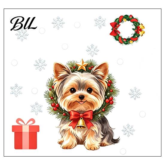 Decorative Snowflakes for Windows Christmas Static Window Clings, No?Glue Cute Puppy Glass Decals with Snowflake Tree Clings Candy Cane, Reusable