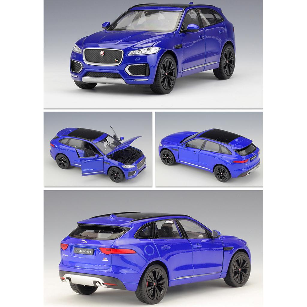 Масштаб 1/24 Welly Jaguar F-Pace, модель автомобиля из сплава, литье под давлением, металлические игрушечные автомобили, модель автомобиля, коллекция высокой имитации, детские подарки