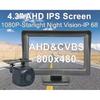 DIYKIT 4.3inch AHD IPS Rear View Car Monitor 1920x1080 Vehicle Reverse Backup Starlight Car Camera Video Parking System