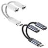 USB C Адаптер для зарядки наушников Type C 2 в 1 Разветвитель Шнур Провод Стерео HiFi Звук PD100W Кабель для быстрой зарядки Линия