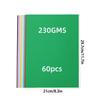 60Sheets Colored Cardstock Paper, 8.3 X 11.7inch Card Stock Colored Paper for Crafting, Christmas DIY Card Making, Scrapbooking