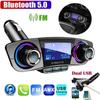 Автомобильный Bluetooth 5,0 Mp3-плеер Автомобильное зарядное устройство Bluetooth Handsfree FM-передатчик Аудиоприемник Dual USB Быстрое автомобильное зарядное устройство