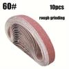 Набор из 10 шлифовальных лент 20,4" x 0,78", зернистость 60/100/240/320/800, небольшая ленточная шлифовальная машинка для деревообработки, полировки металла