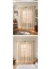 Summer Fresh White Lace Floral Curtains with Hollow Design for Living Room & Balcony