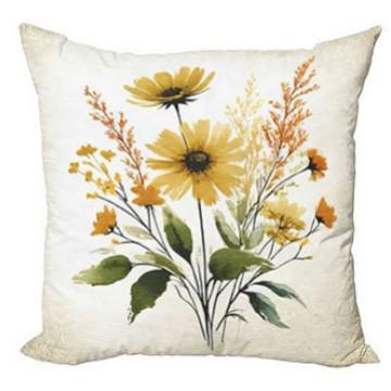 Flowers and butterflies throw pillow covers with digital printing of short plush fabric Carshaped sofa cushion Home decor