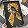 Silk 100% Mulberry Scarf Women's Spring Autumn New Style All-matching 70cm Small Square