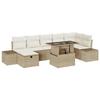 VidaXL Ensemble de 8 pièces de Sofa de Jardin avec Coussins Beige en Rattan Poly 3359888