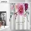 Bathroom Thickened Waterproof Curtain Mildew Proof Shower Curtain Shower Partition Curtain Shower Curtain Bathroom Curtain Free Perforation