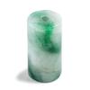 Itoigawa Natural Jade 15mm Tube Pendant Dark Green Japanese National Stone Jomon Power Stone Jade Workshop Paulownia Assurance Certificate KD0353