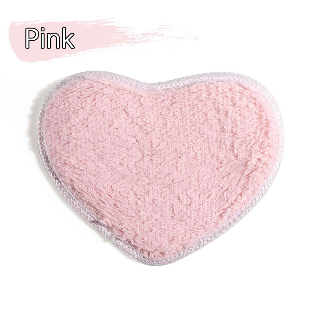 40x30cm Fashion Soft Nonslip Floor Memory Foam Flannel Carpet Bath Rug Heart Mat