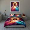 Radiant divine imagery. Bedding Duvet cover sets Duvet covers Pillowcases gifts (1 * Duvet Cover 2 * Pillowcases, without duvet insert)