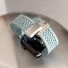 Плетеный ремешок для Apple Watch 40 мм 44 мм 45 мм 46 мм 49 мм 41 мм 38 мм Магнитный нейлоновый браслет iWatch series se 7 6 8 9 10 Ultra 2