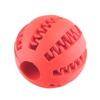 Pet Dog Interactive Toy 7cm Dogs Natural Rubber Ball Leaking Ball Tooth Clean Balls for Dog Cat Chew Toys Accesorios Para Perro