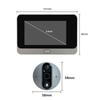 1080P HD Камера Домофон Умный WiFi Электрический Дверной Звонок Глазок 4,3-дюймовый ЖК-экран Ночное Видение Глазок Двери