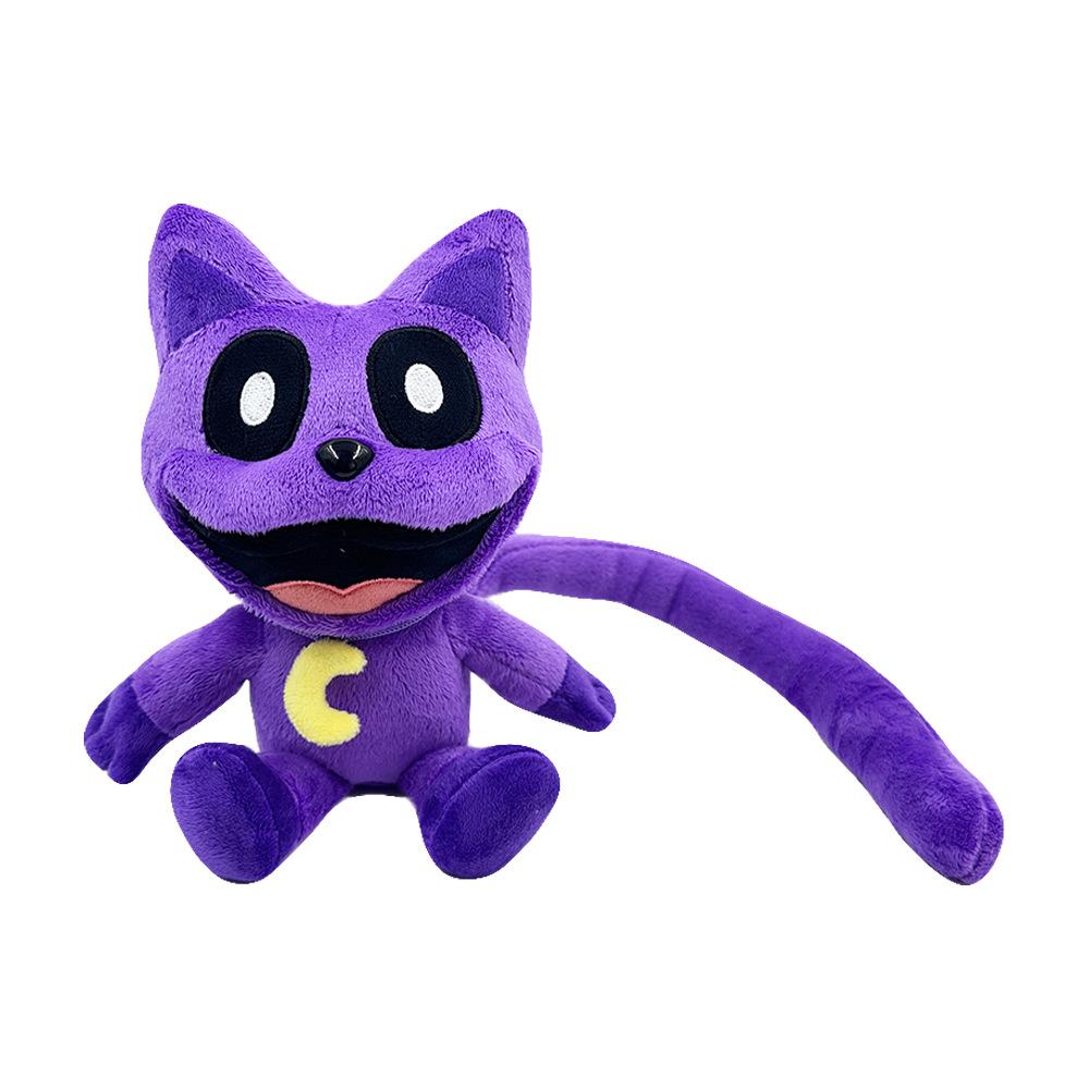 Purple Cat Doll Blue Elephant Plush Toy