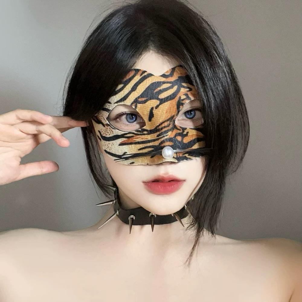 Leopard Animal Pattern For Dance Leopard Mask Masquerade Cosplay Props Halloween Decoration Mask