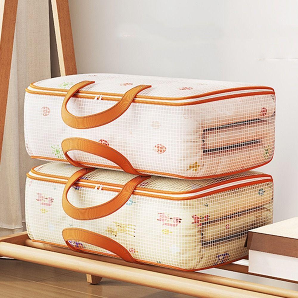 Large Capacity Clothes Quilt Storage Bag PVC Luggage Travel Bag Moving Storage Bags  Living Room