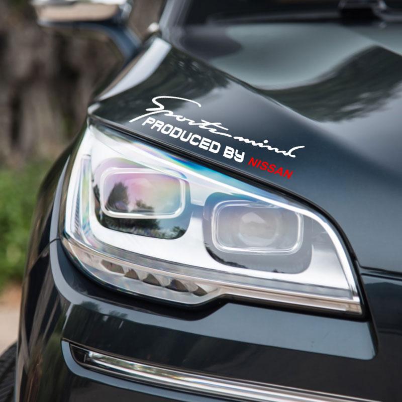 1 шт. Наклейка 3D на фары автомобиля, персонализированный стайлинг для Nissan Nismo Tiida Sylphy Teana Almera Qashqai J10 J11