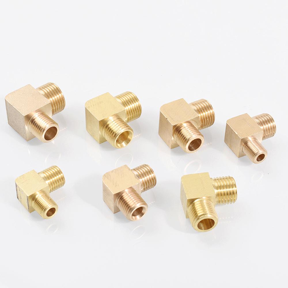M12 M14 M16 M18 Метрический 1/8" 1/4" 3/8" 1/2" BSP Наружный Угольник 90 градусов Латунный Фитинг Трубопроводный Соединитель Муфта Вода Газ Масло
