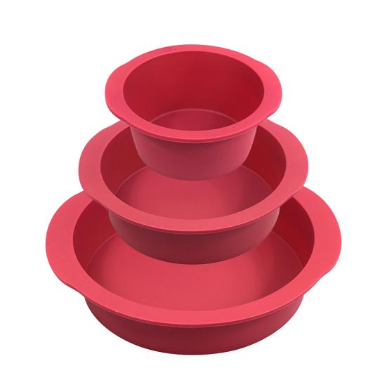 4/6/8-дюймовая круглая форма для торта, силиконовая легкосъемная антипригарная многоразовая форма для приготовления мусса Mooncake, кухонные инструменты для выпечки