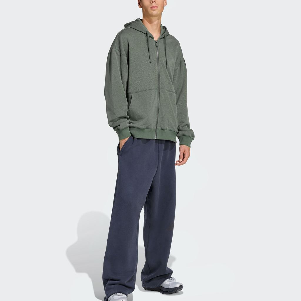 Adidas Серия Equipment FW25 Светоотражающий логотип Спортивная толстовка с капюшоном на молнии с длинным рукавом Мужская куртка JV7650