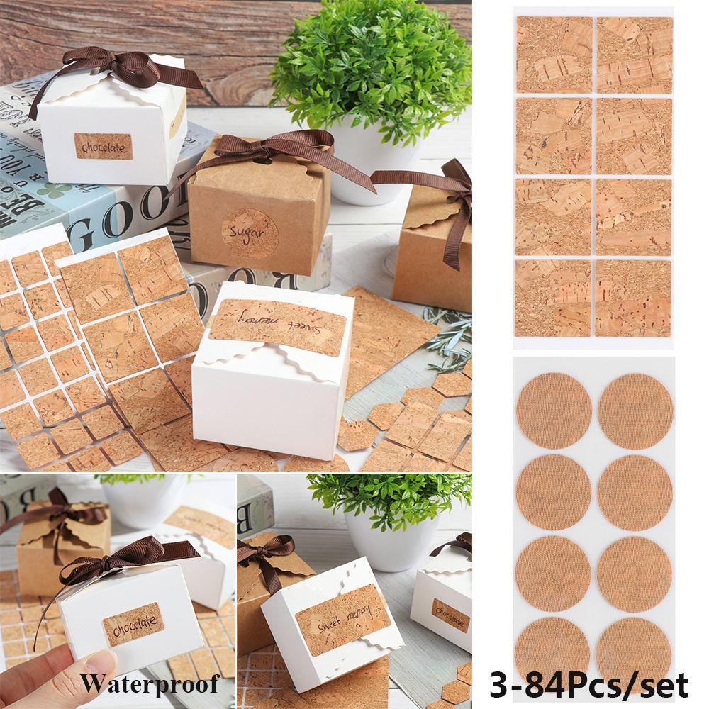 Waterproof Biscuit Bags Jars Marker Classification Label Bottle Tags Wooden Labels Sticker