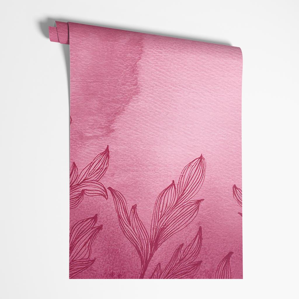 Wallpaper Plants Meadow Pink