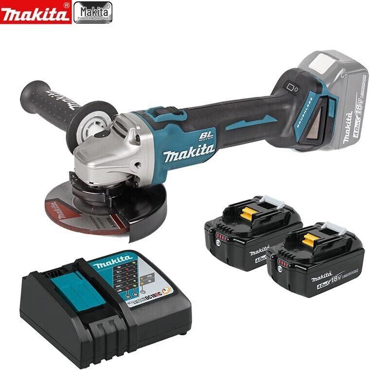 Makita DGA506RME Беспроводная угловая шлифмашина 125 мм Комплект вилка CN (адаптер в комплекте)