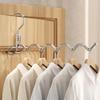 Folding Stainless Steel Clothes Hanger Organizer Travel Hotel Drying Hanger Essential Trips Home Simple Hanging Clothes Hangers