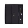 2026 Hot Sale Gift Tri-Fold Spiral Binding PU Leather Daily Planner Notebook Set with Pen 100 Sheets Loose-Leaf and Custom Logo