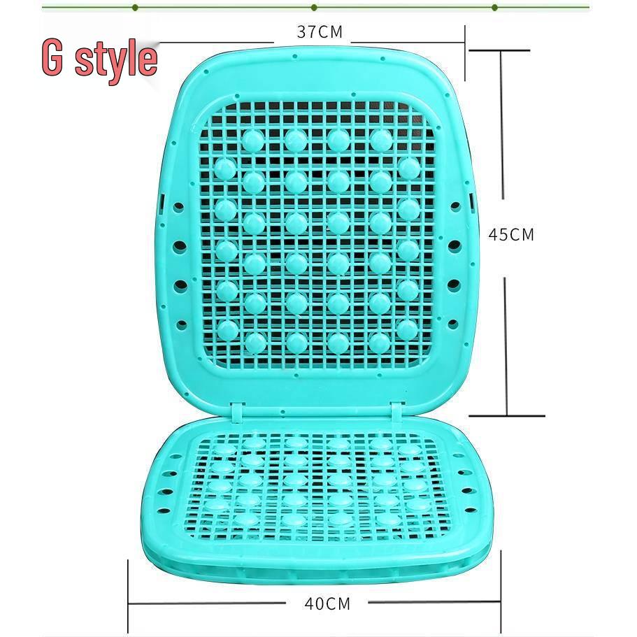 Double-Layer Bamboo Chip Seat Cushion for Cars and Heavy Machinery - Breathable & Sweat-Resistant
