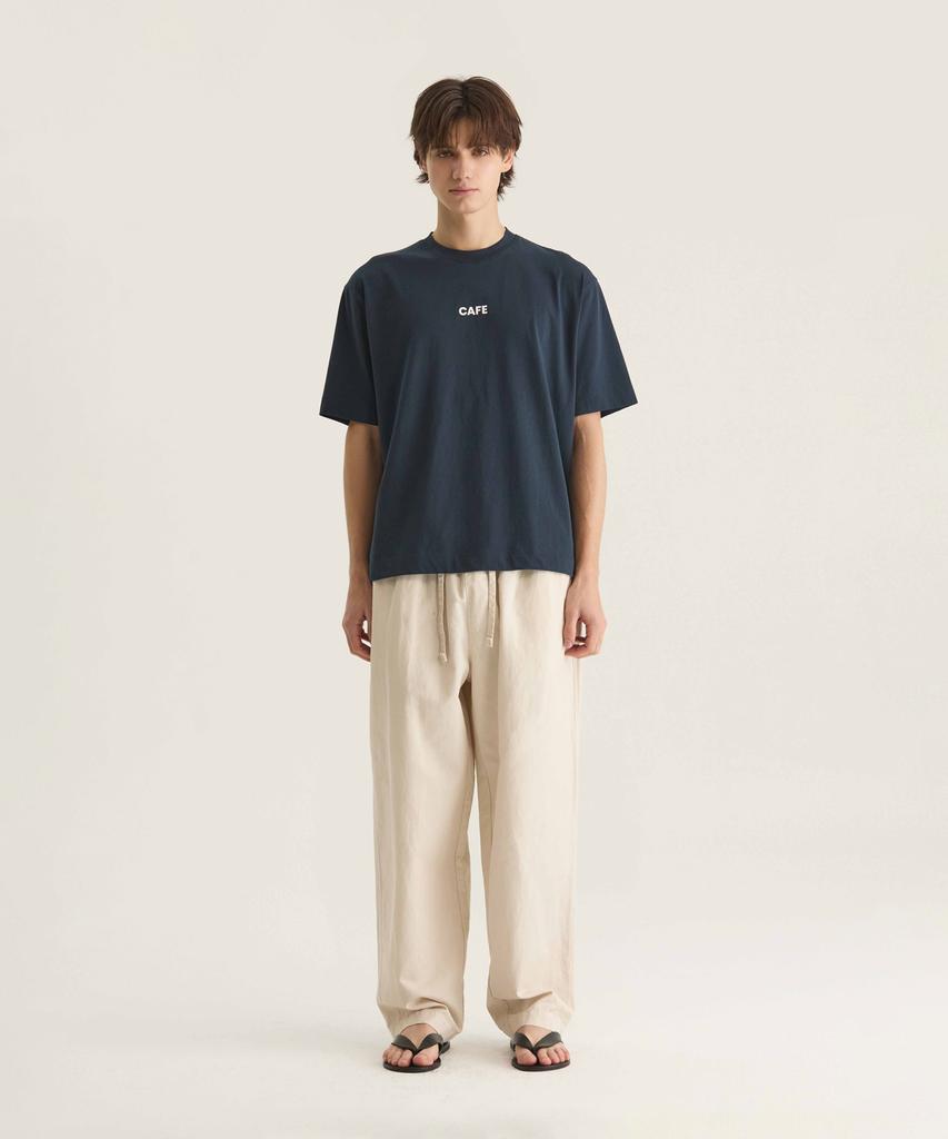 Oteumilkape Брюки из смесового льна, окрашенные готовыми, Easy Pants - Овсяный