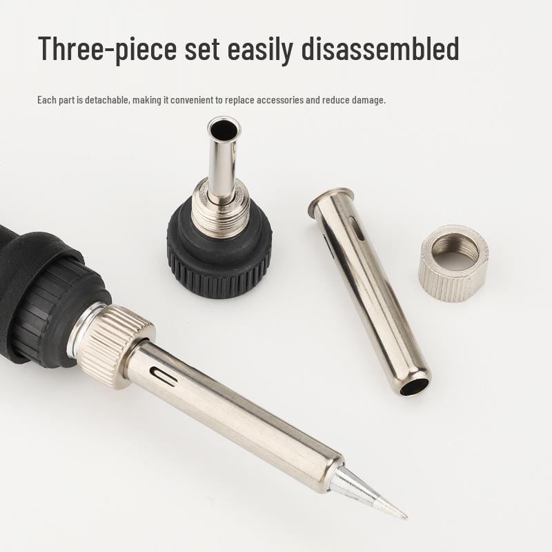936 Soldering Station Handle Accessories: 907 Iron Tip 3-Piece Set with 203/205H Stainless Steel Sleeve Socket