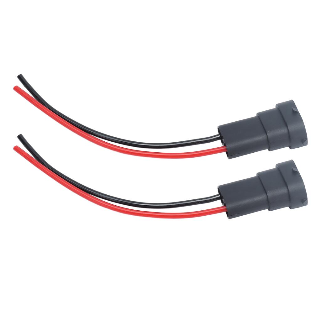 2Pcs Socket Wires Male Adapter Headlight Copper Wiring Harness 12V for H11 H8 880 890 Bulb