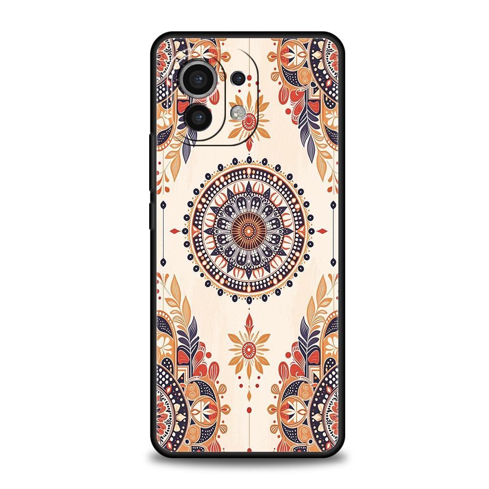 Indian Pattern Mandala Phone Case Cover for Xiaomi Mi 15 14 13 12 11 Ultra 14T 13T 12T 11T 10T Pro Lite 5G Shockproof Soft TPU
