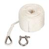 75FT Double Braid Nylon Boat Dock Lines 1565 Lbs Breaking Force Mooring Rope for Berthing Towing Hoisting