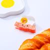 Cute Croissant Shark Clip Toast Delicious Food Claw Clip Acetate Hair Crab Clip  Gift