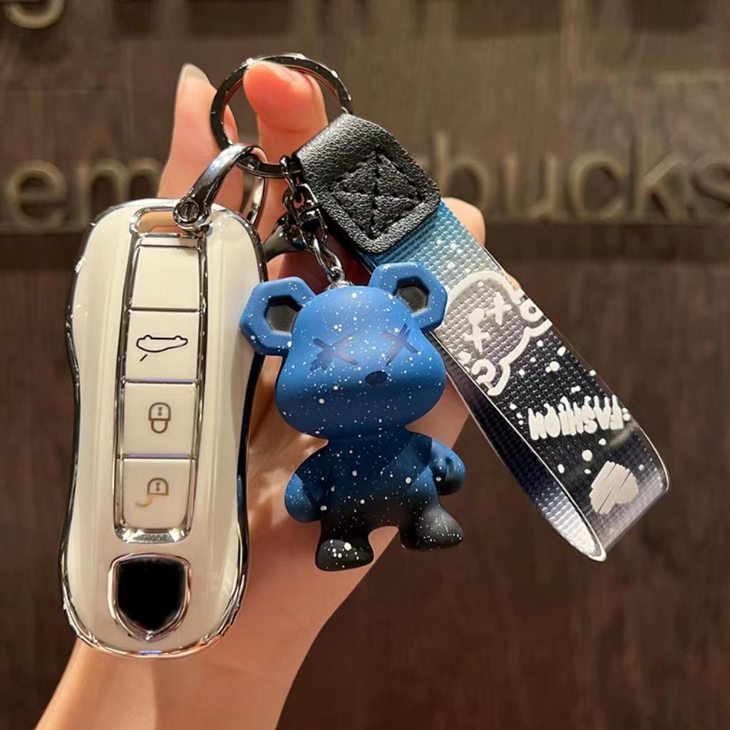 Чехол для автомобильного ключа из ТПУ, защитный чехол для Porsche 718 Cayenne Cayman Panamera 958 911 996 Boxster Macan 997 944 924 971 9YA